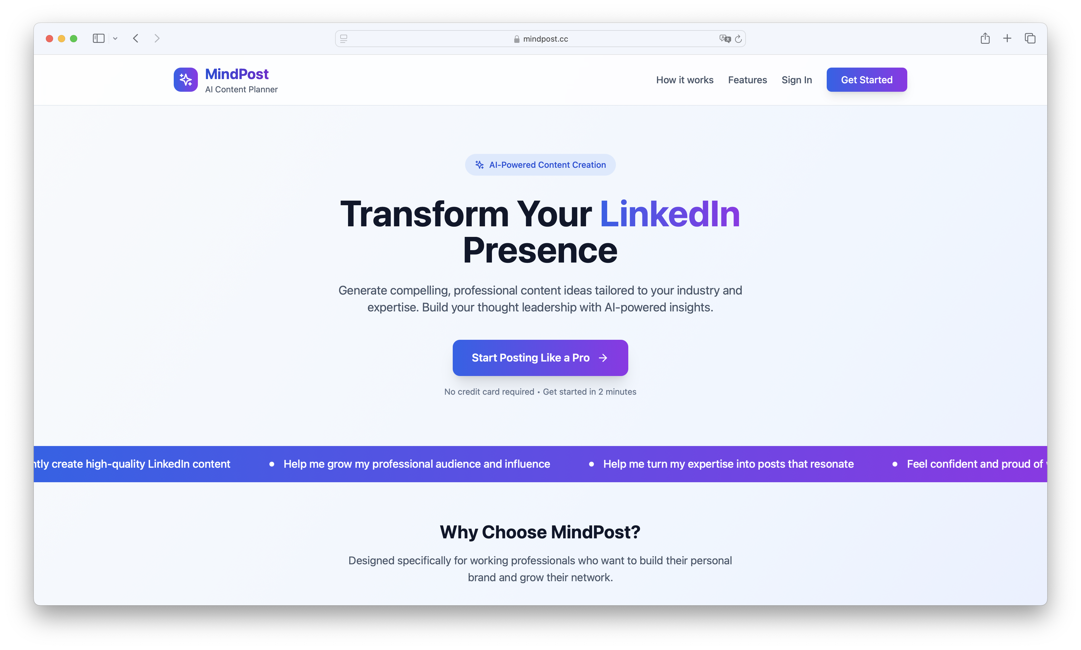 Mindpost - Verander uw expertise in virale LinkedIn -inhoud in minuten media 1