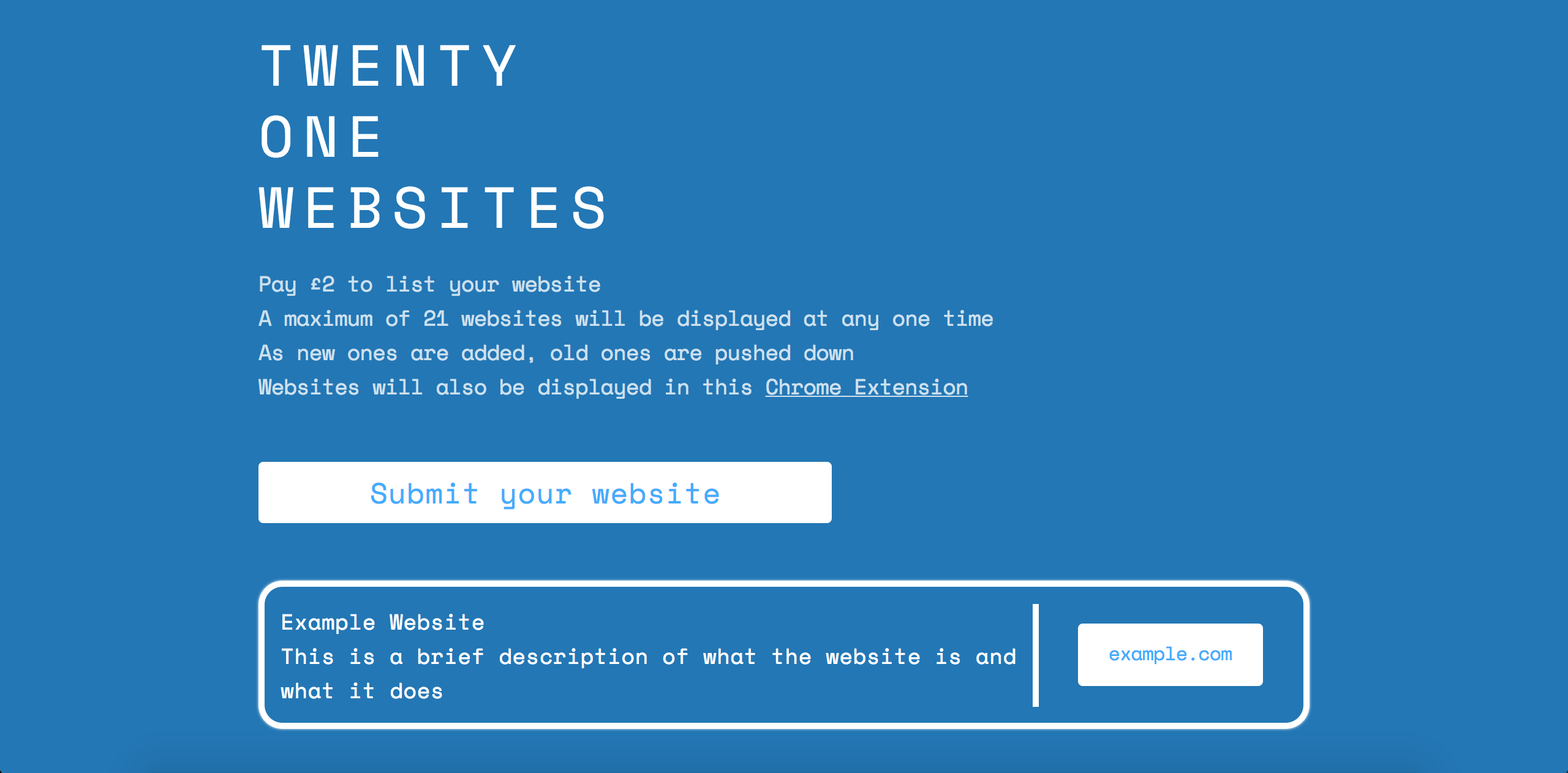 Twenty one websites gallery image