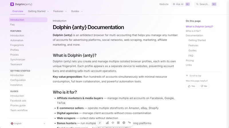 Docsbook — Branded website from GitHub screenshot 3