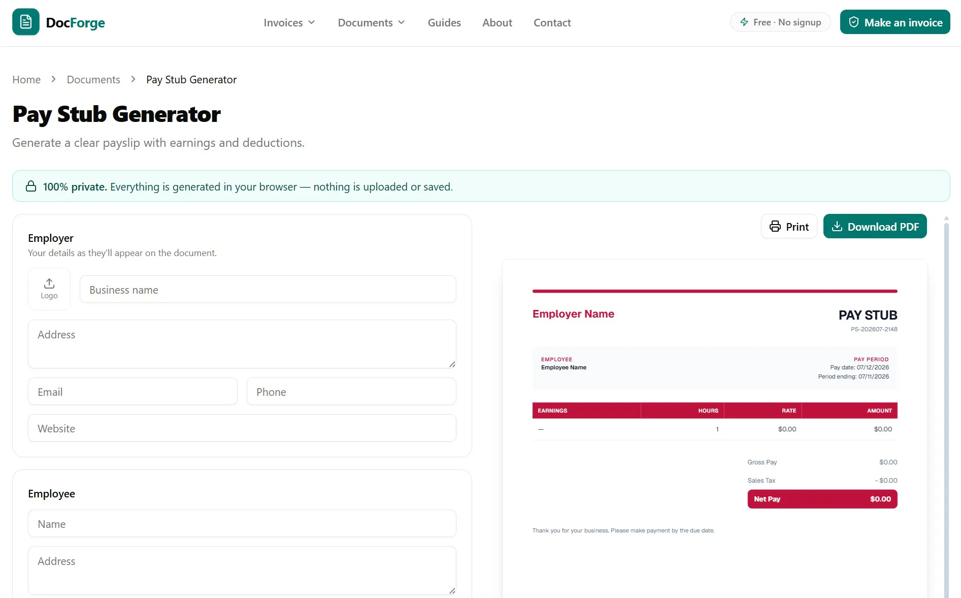 DocForge screenshot 4