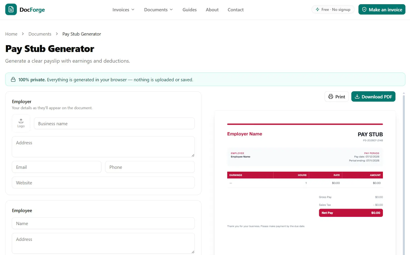 DocForge screenshot 4