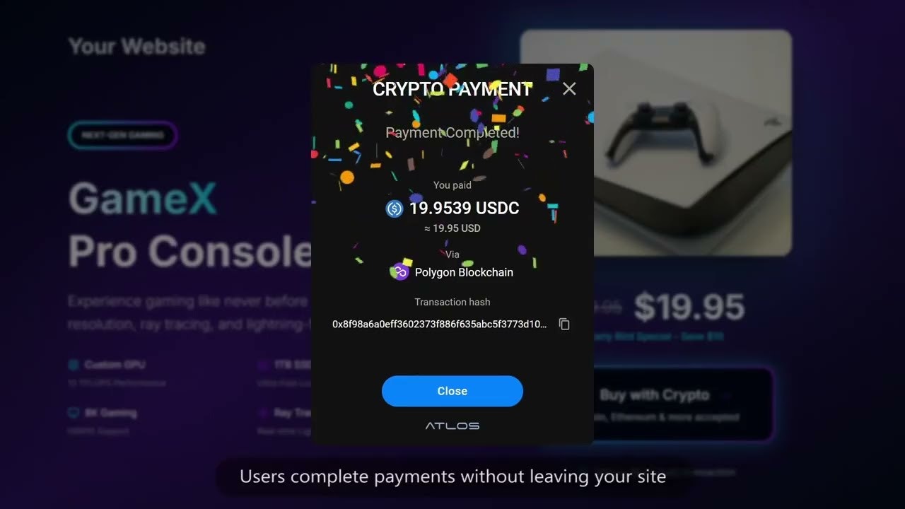 ATLOS Crypto Payment Gateway gallery image