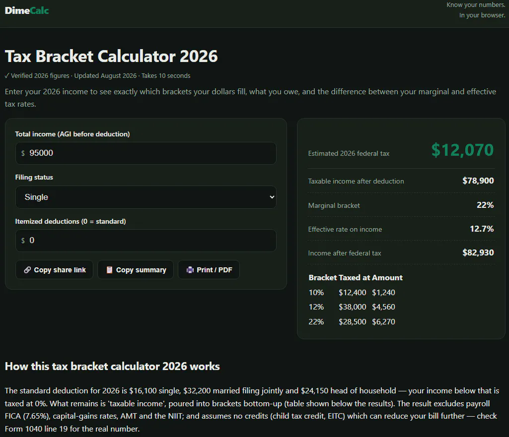 DimeCalc gallery image