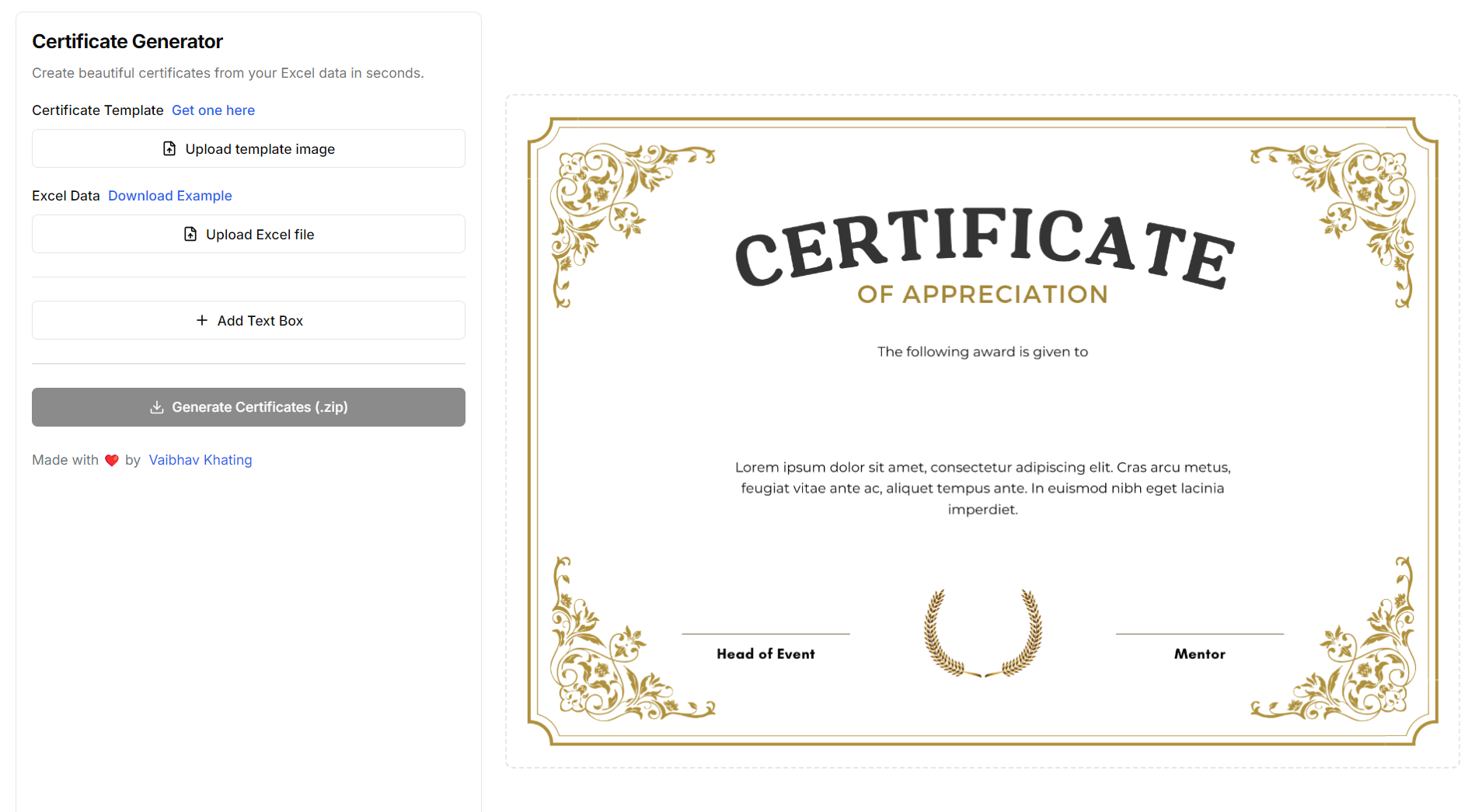 Certificado rápido - Genere certificados ilimitados rápidamente media 3