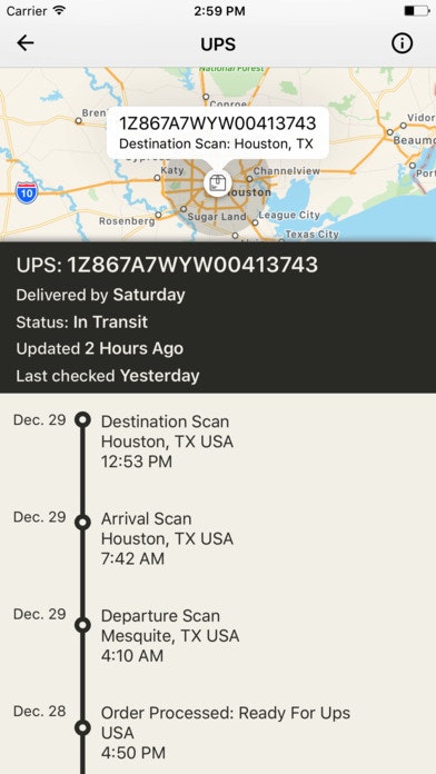 Shipments — a worldwide package tracker gallery image