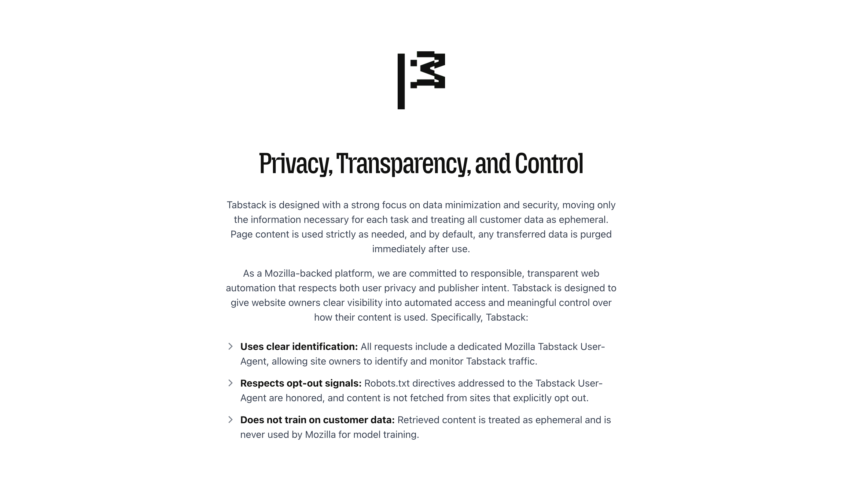 Tabstack gallery image