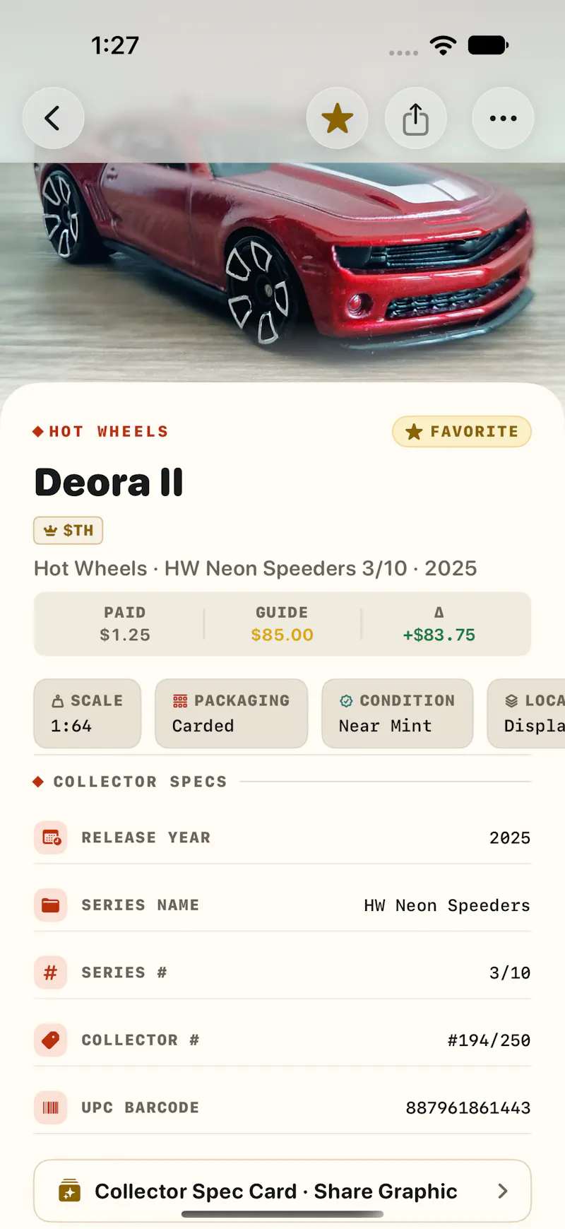 Die Cast Shelf screenshot 3