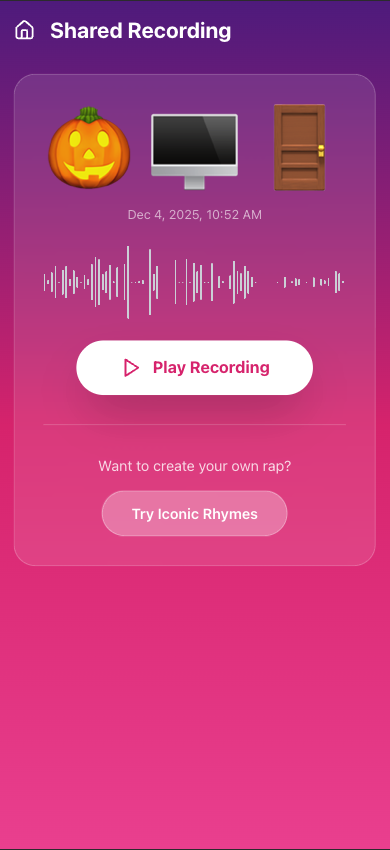 Iconic Rhymes - Screenshot 4 showing product features and functionality