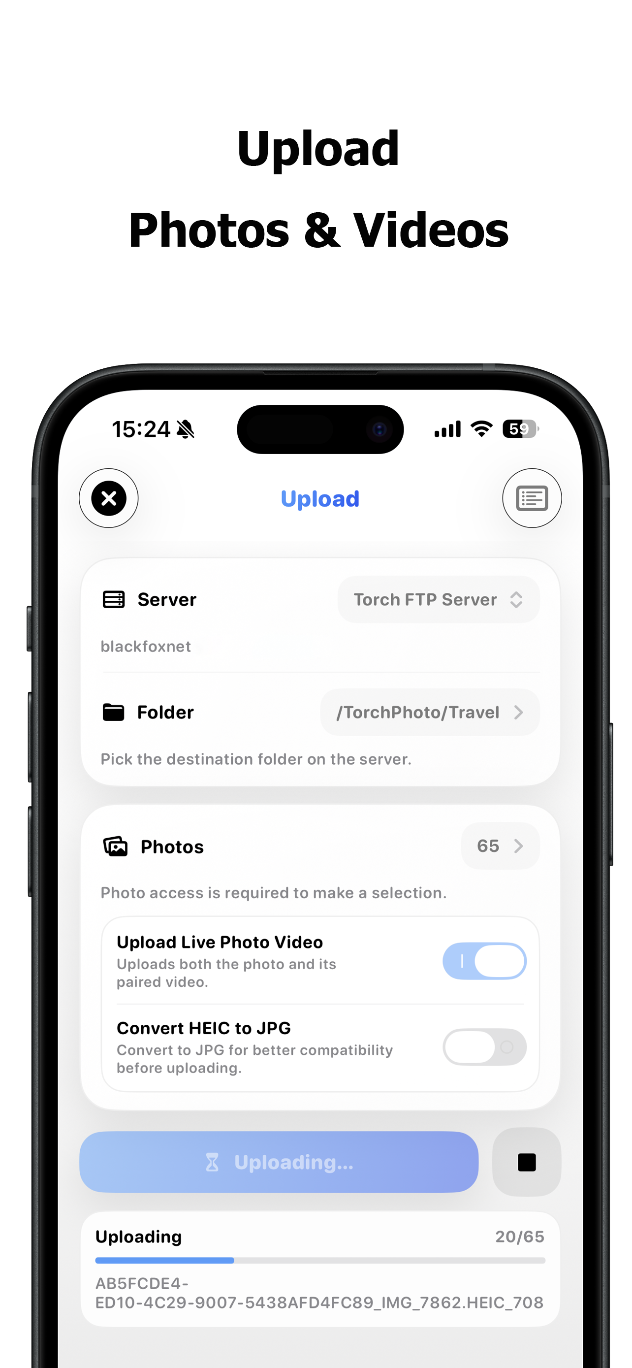 TorchPhoto - Screenshot 3 showing product features and functionality