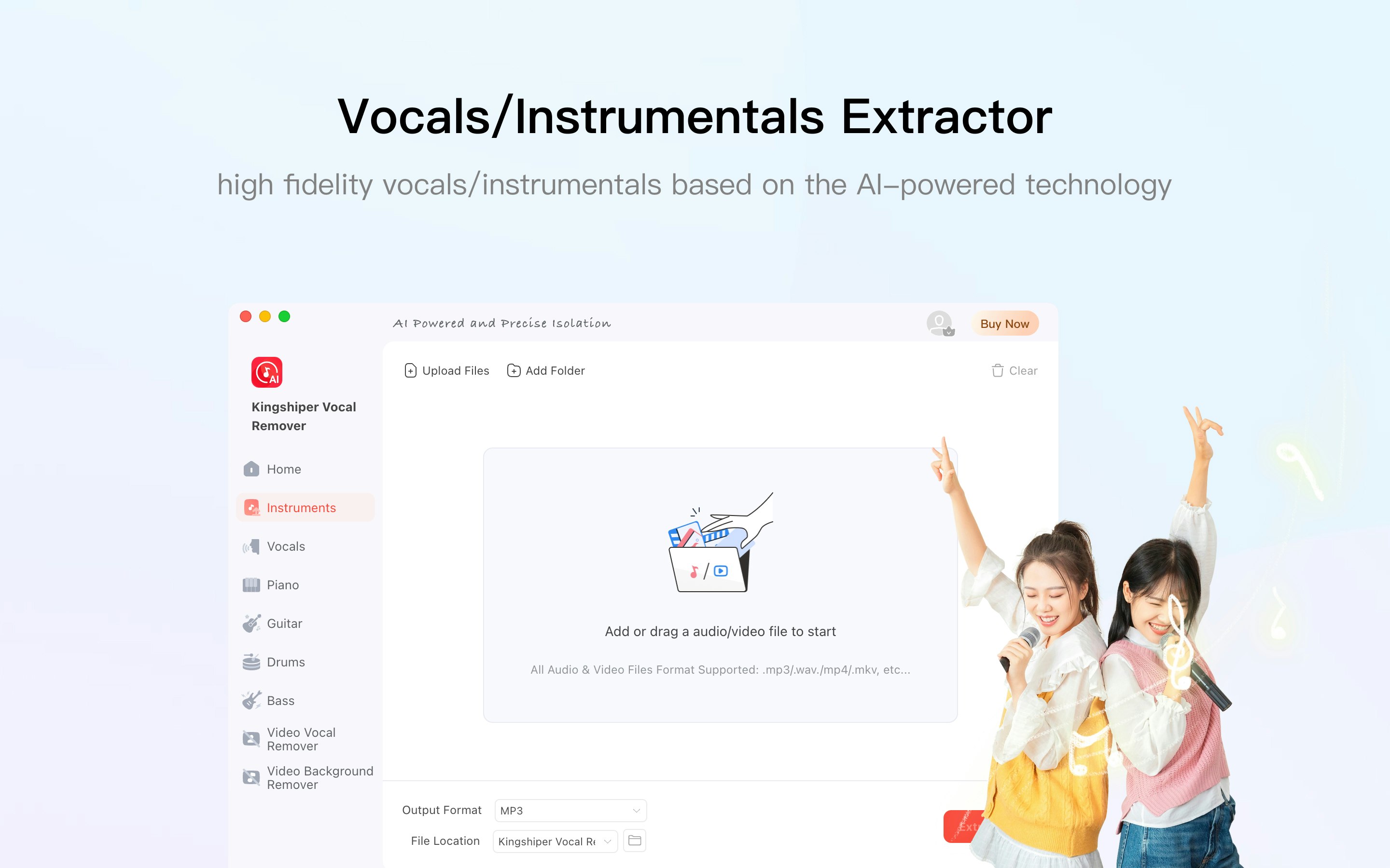 Remover vocale di Kingshiper per Mac - Rimuovi la voce/strumentali dalle tracce video e audio su Mac media 3