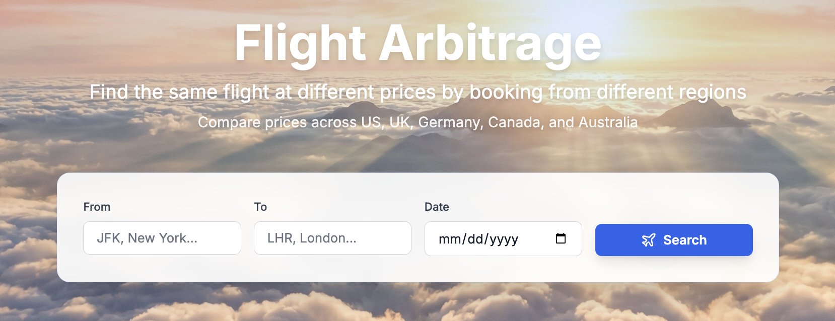 Flight Arbitrage Made easy gallery image