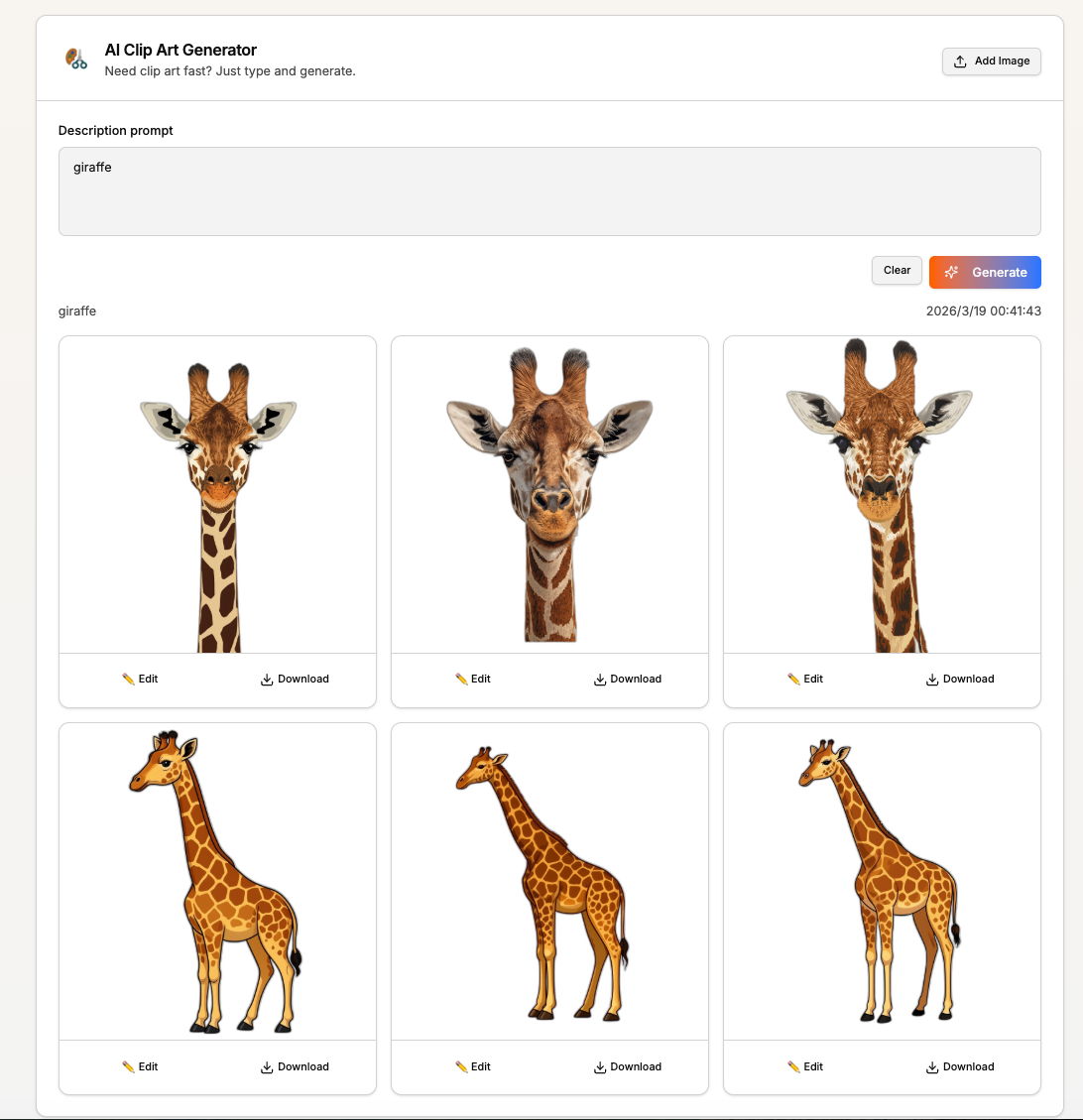 ClipArt AI gallery image