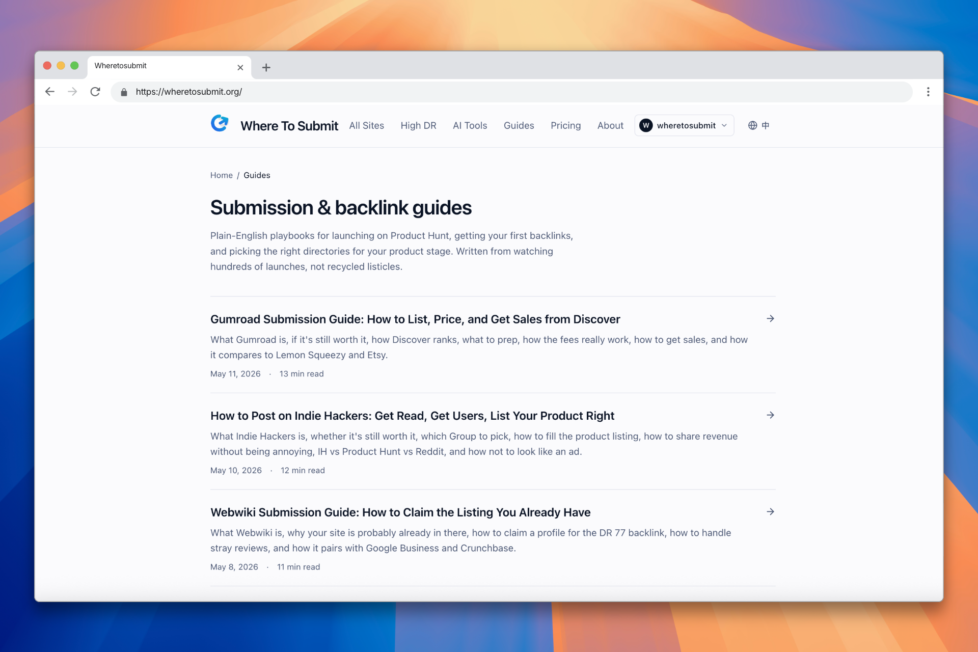 Where To Submit gallery image