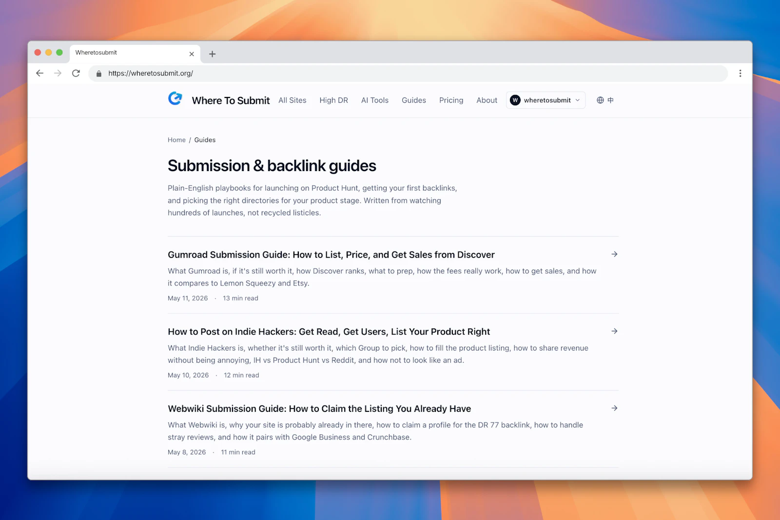 Where To Submit screenshot 4