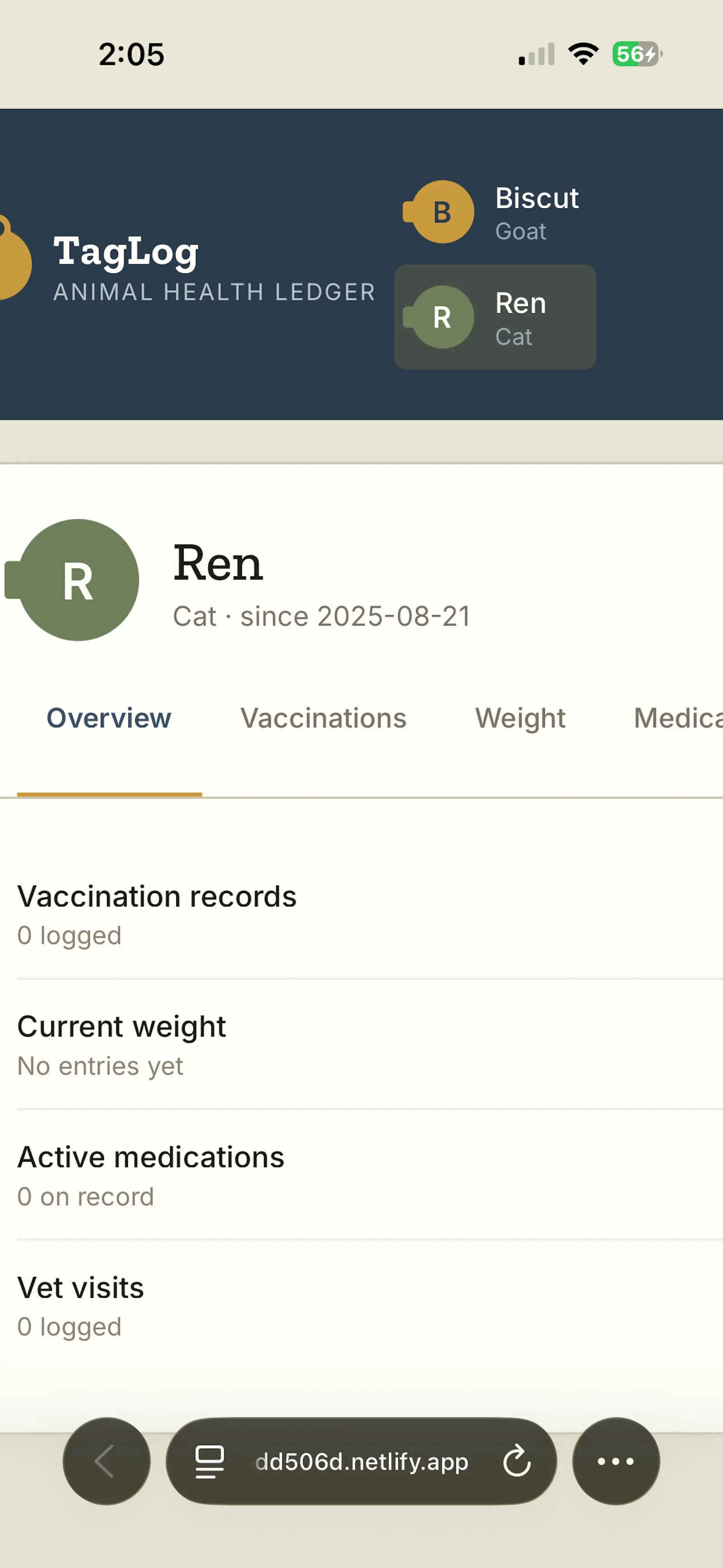 TagLog — Animal Health Ledger screenshot 2