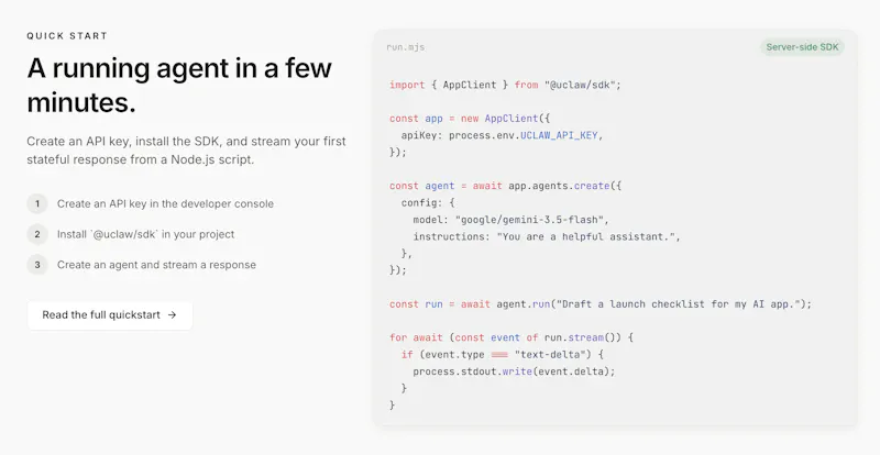 UClaw screenshot 2