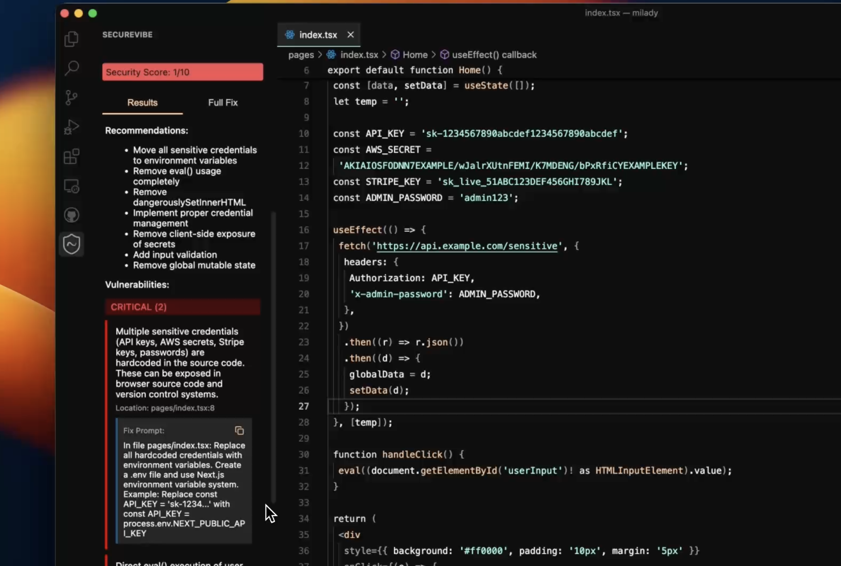 SecureVibe - Gratis IDE -extensie naar schip veilige sfeer gecodeerde projecten media 5
