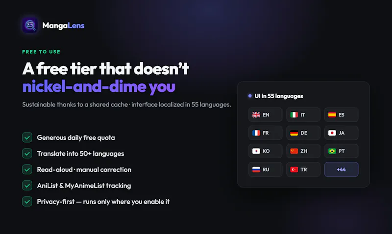 MangaLens — AI Manga Translator screenshot 6