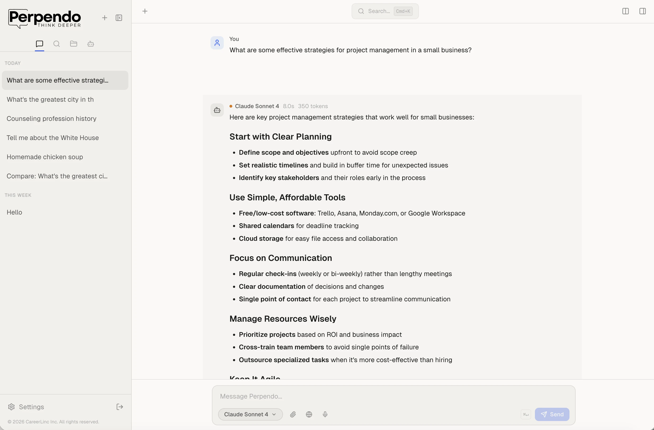 Perpendo screenshot 3