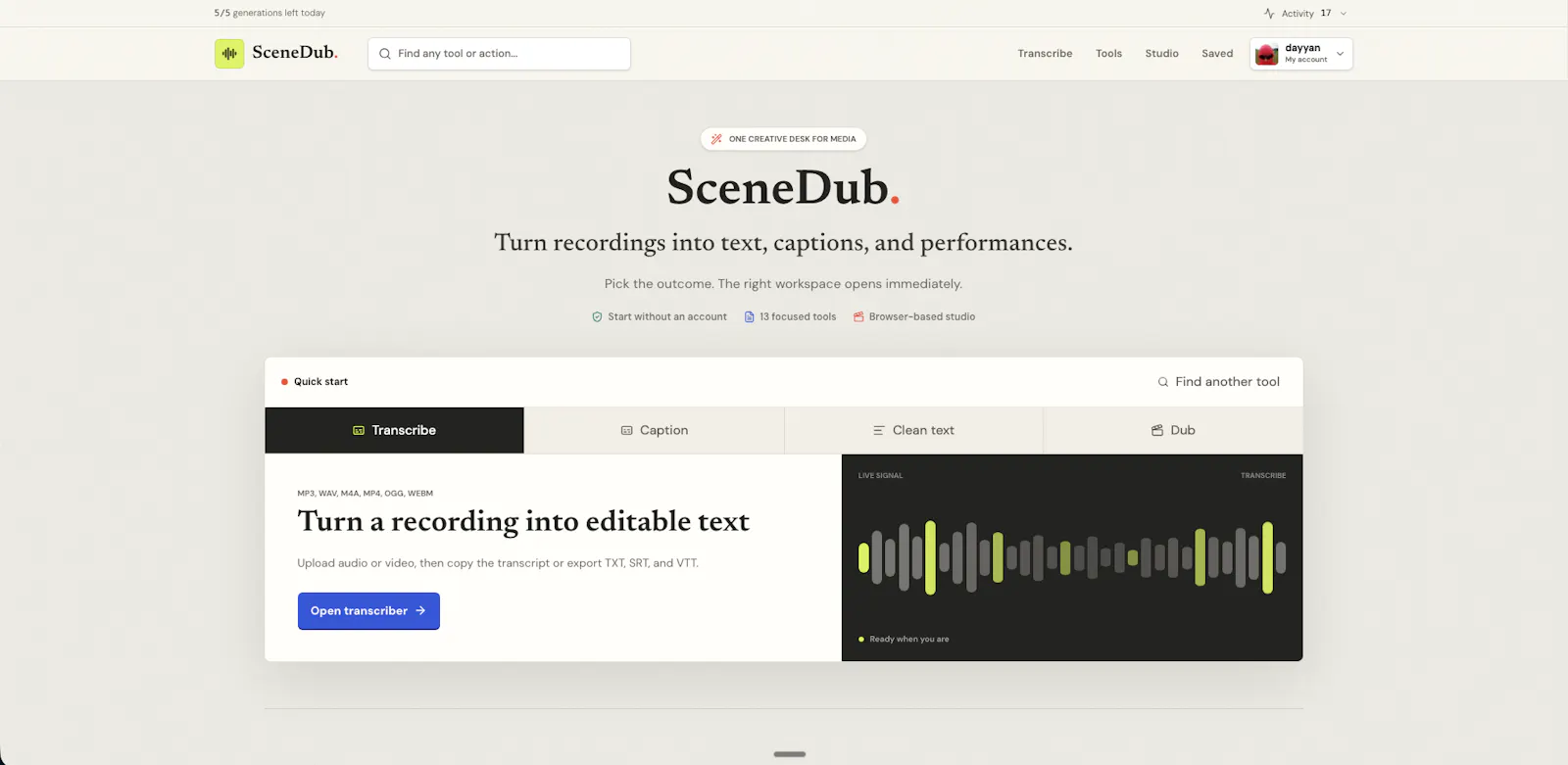SceneDub screenshot 2