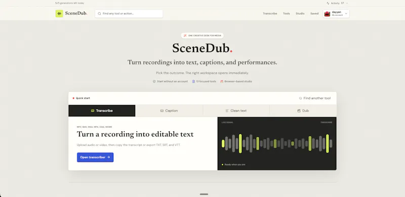 SceneDub screenshot 2