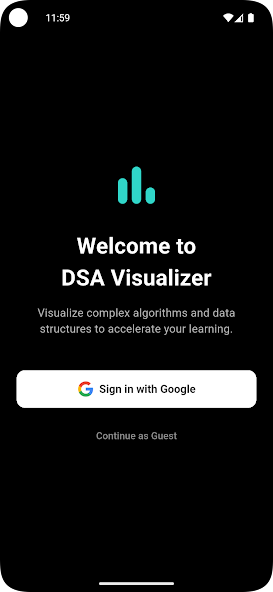 DSA Visualizer - Main product screenshot demonstrating key features and user interface