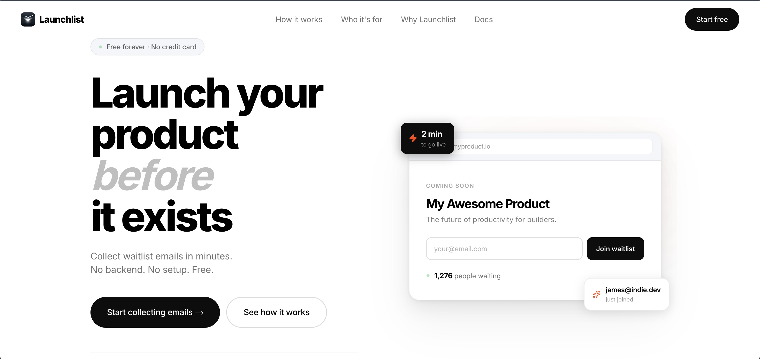 Launchlist gallery image