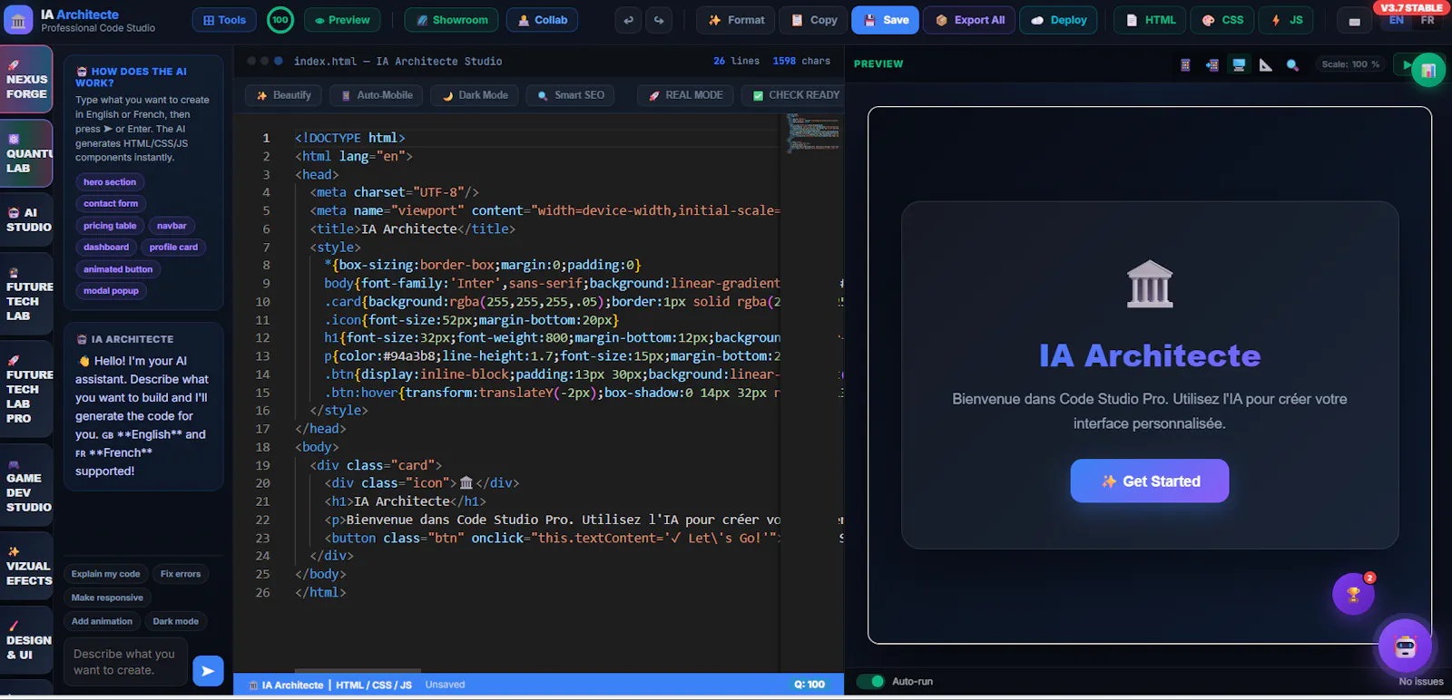 IA Code Studio screenshot 4