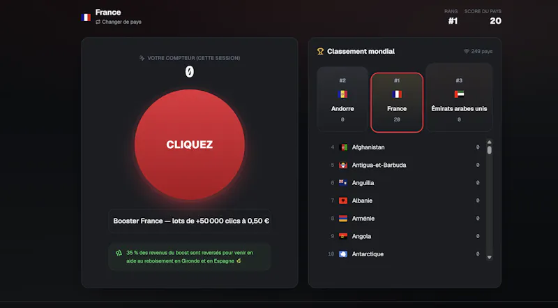 ClickToWin — World clip tournament screenshot 1