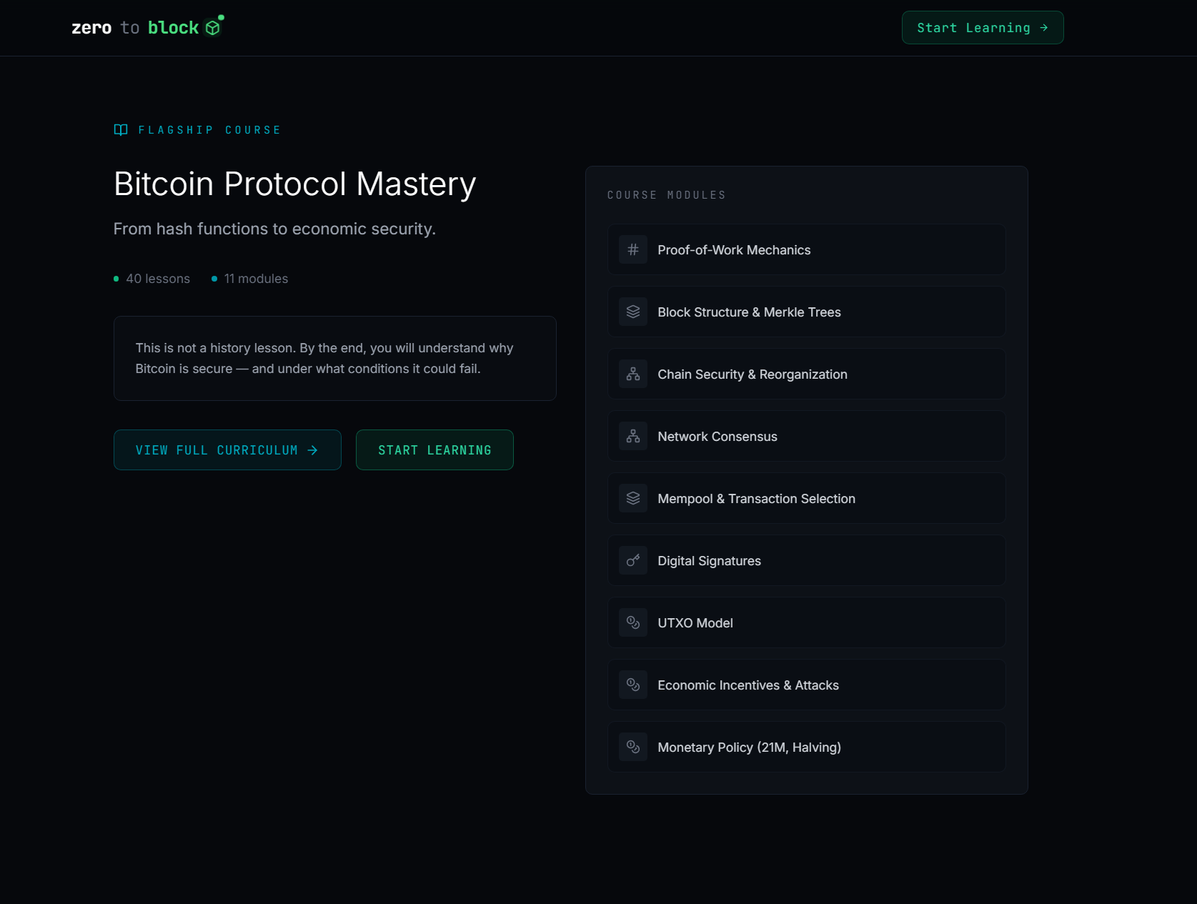 ZeroToBlock — Blockchain Mastery gallery image
