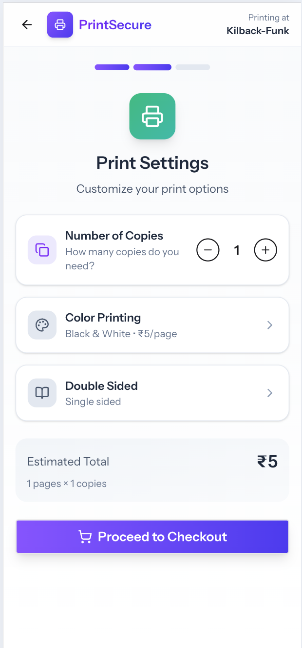 PrintSecure - Screenshot 5 showing product features and functionality