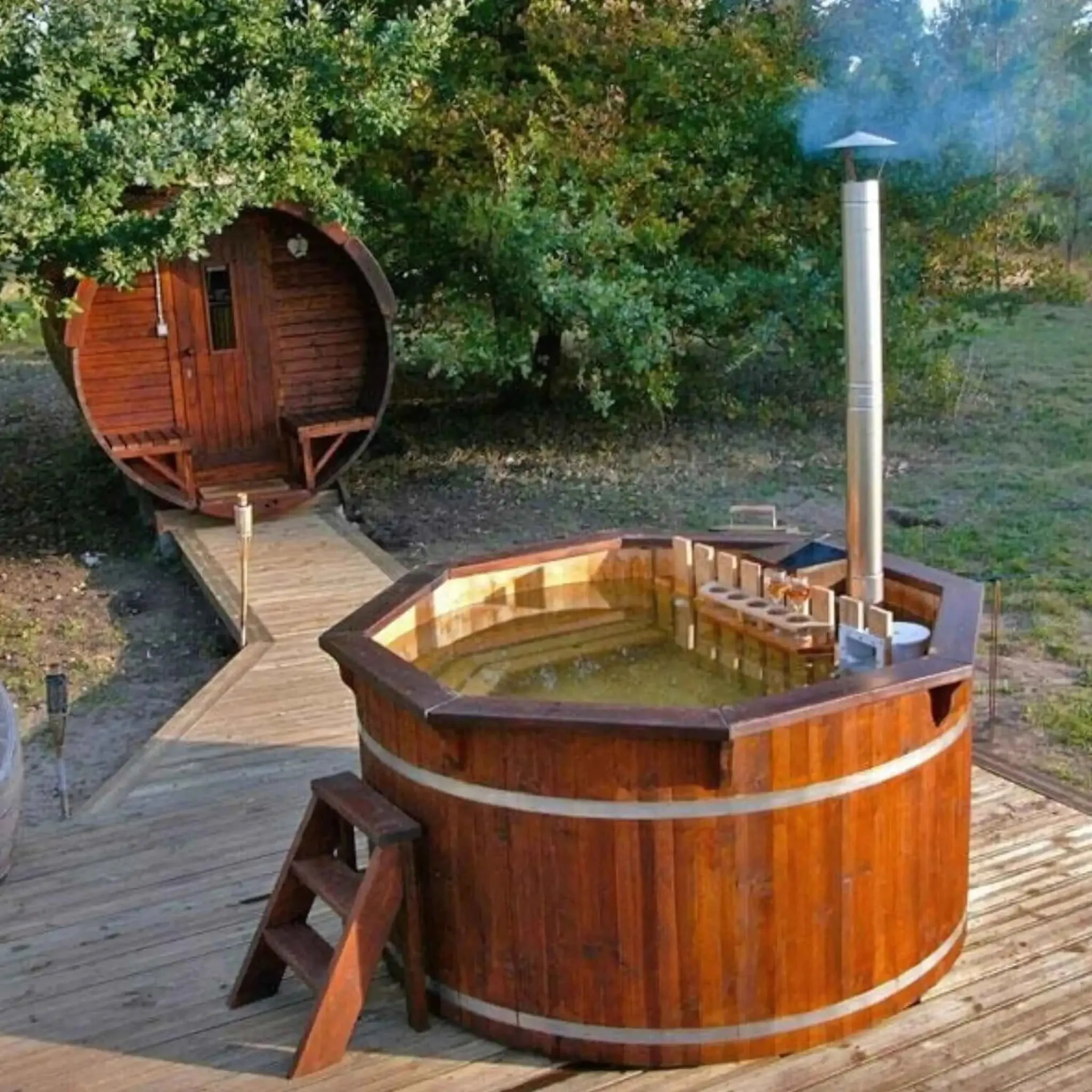 6-8 Person Traditional Finnish Hot Tub