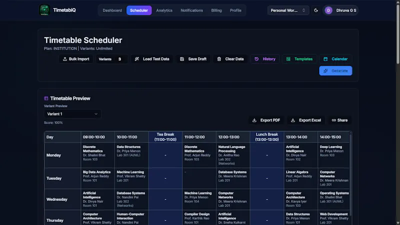 TimetabiQ screenshot 7