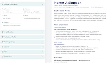 Interactive CV gallery image