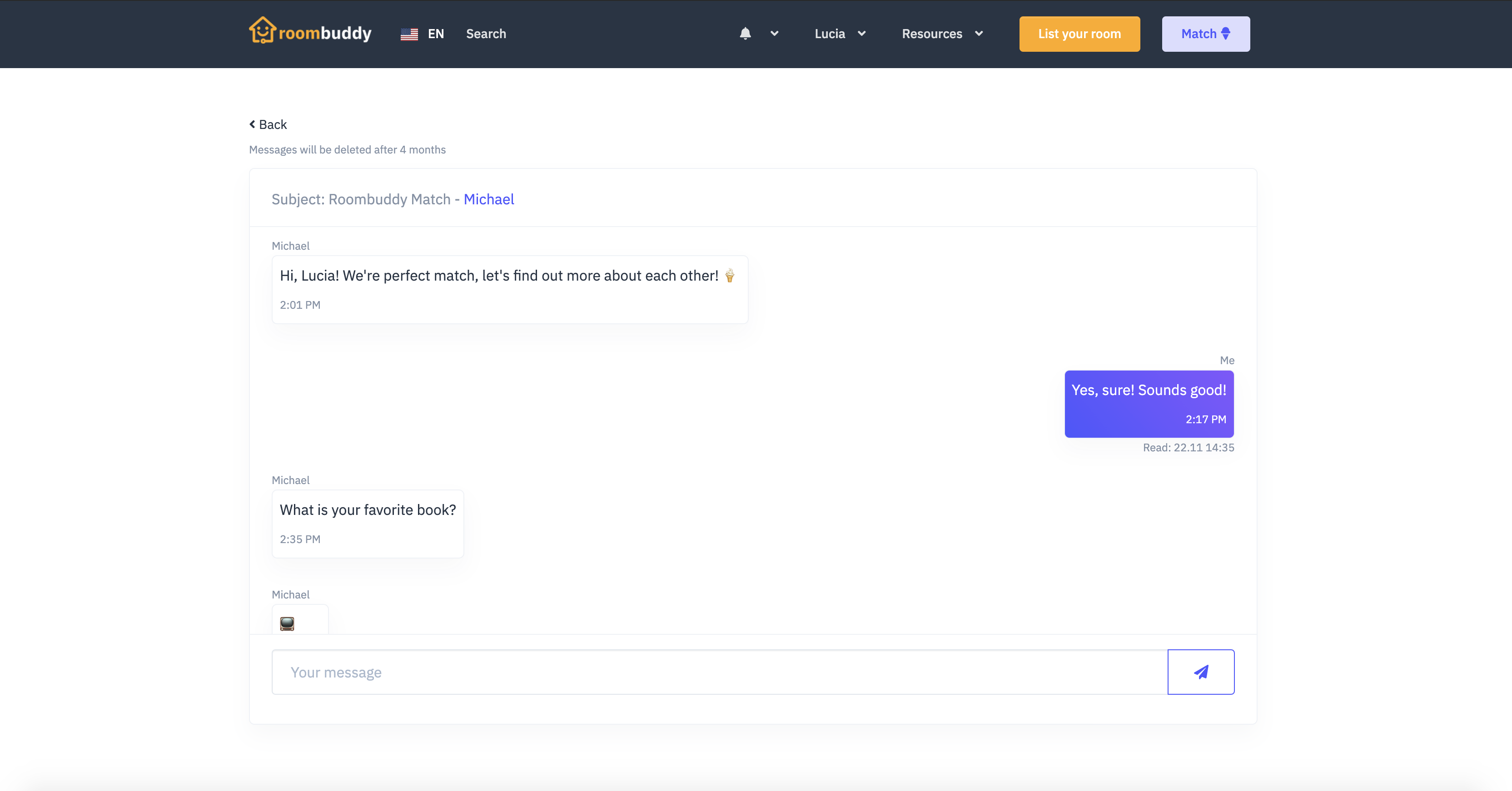 Roombuddy gallery image