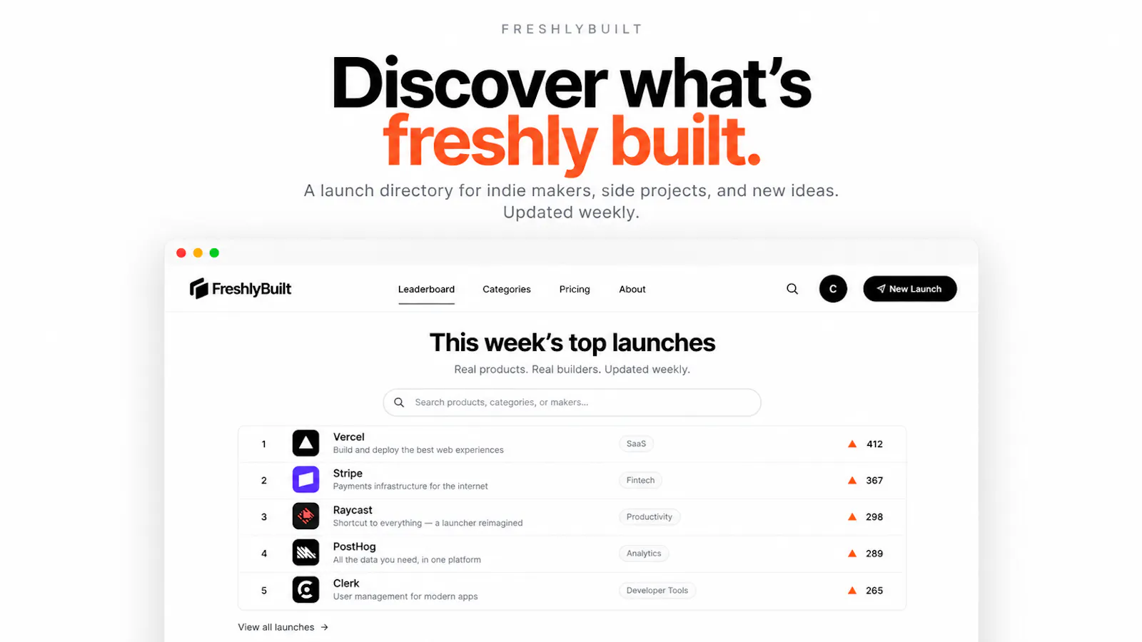 FreshlyBuilt screenshot 1