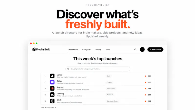 FreshlyBuilt screenshot 1