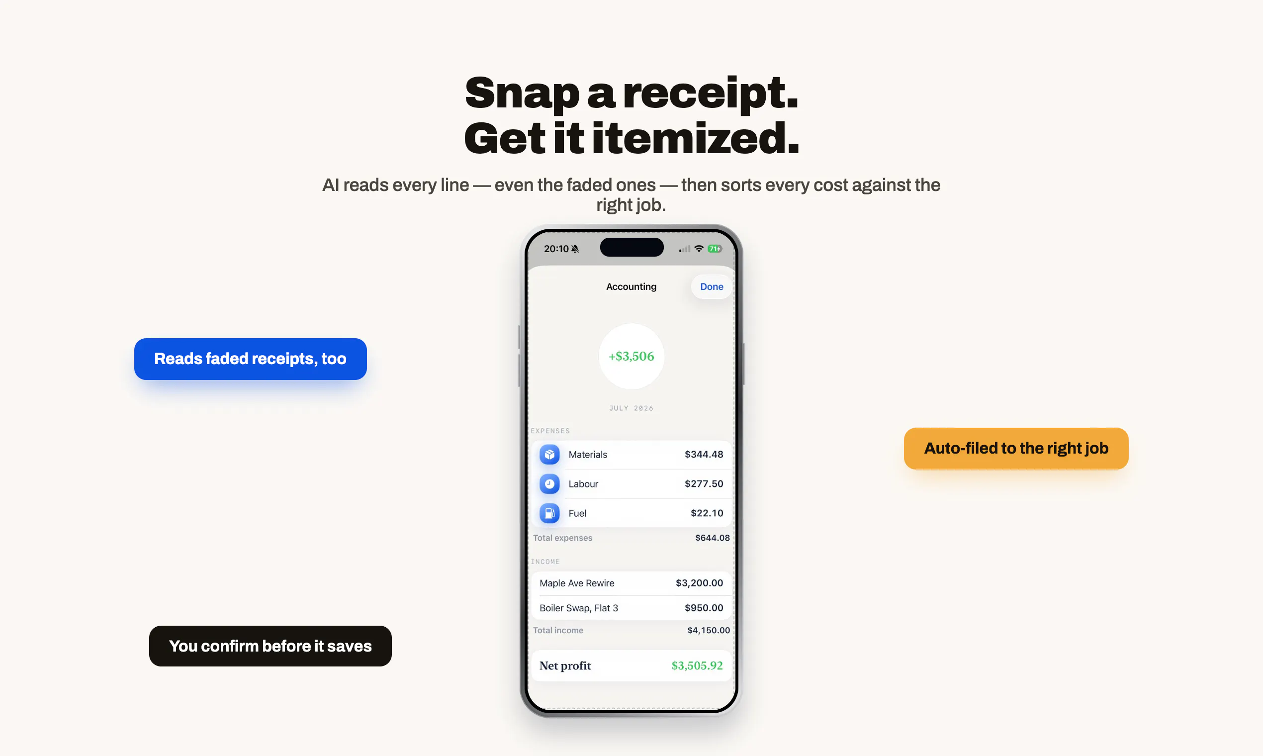 VanReceipts 截图 2