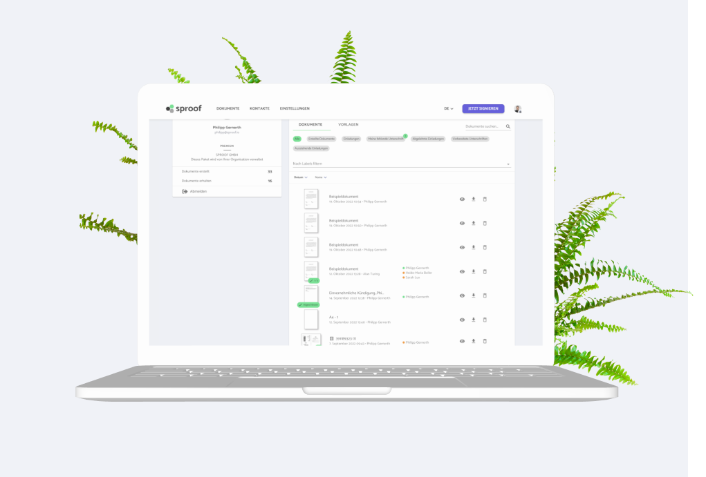 sproof sign gallery image