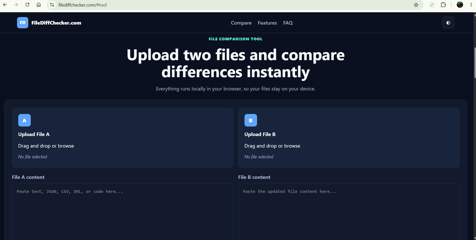 FileDiffChecker.com gallery image