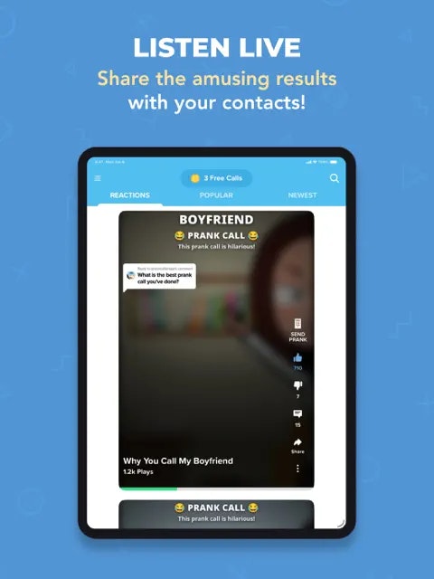 Prank Caller - Screenshot 5 showing product features and functionality