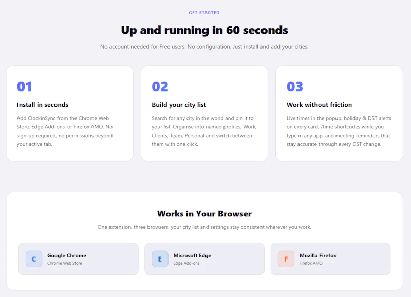 ClockinSync - Smart Timezone Extension screenshot 12