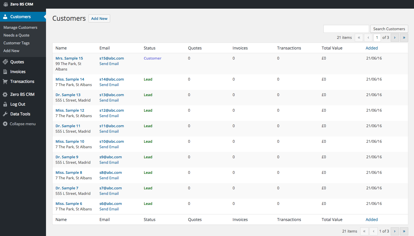 Zero BS CRM gallery image