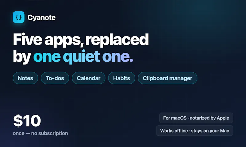 Cyanote screenshot 2