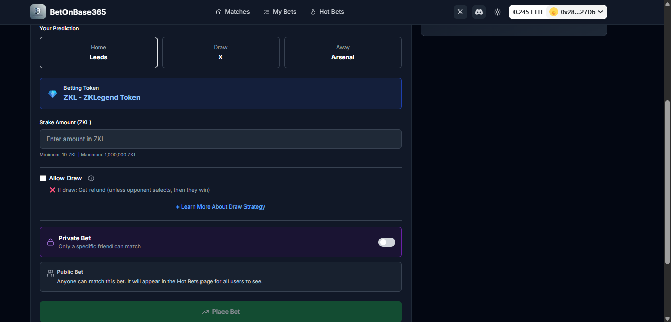 BetOnBase365 - Screenshot 2 showing product features and functionality