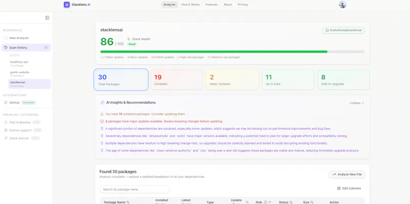 StackLens AI screenshot 2
