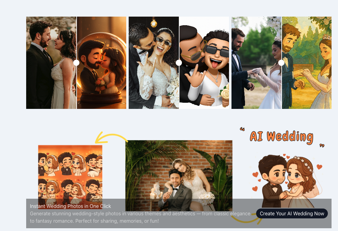 AI Wedding Photo Generator gallery image