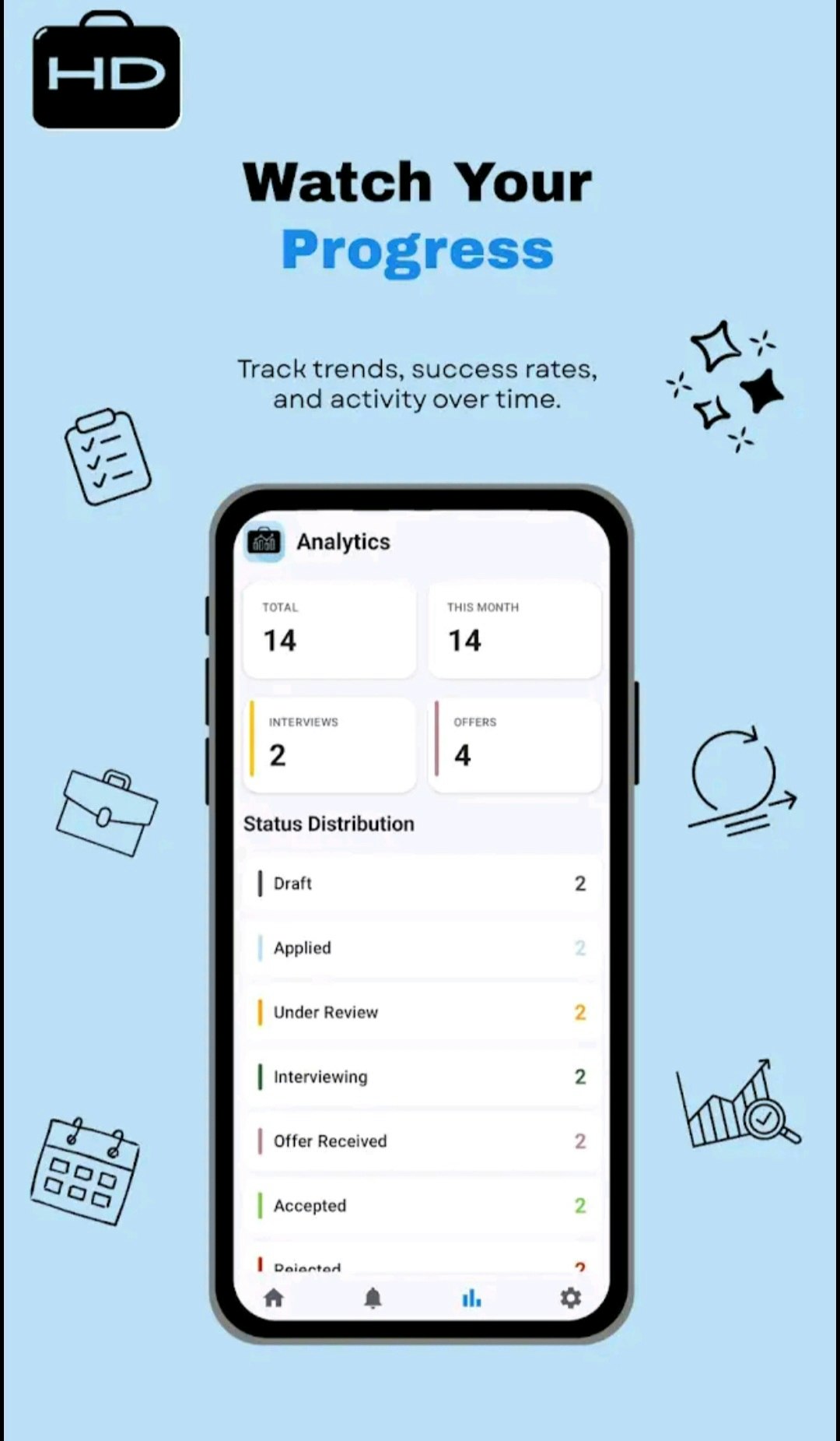 Hire Diary - Job Application Tracker media 3
