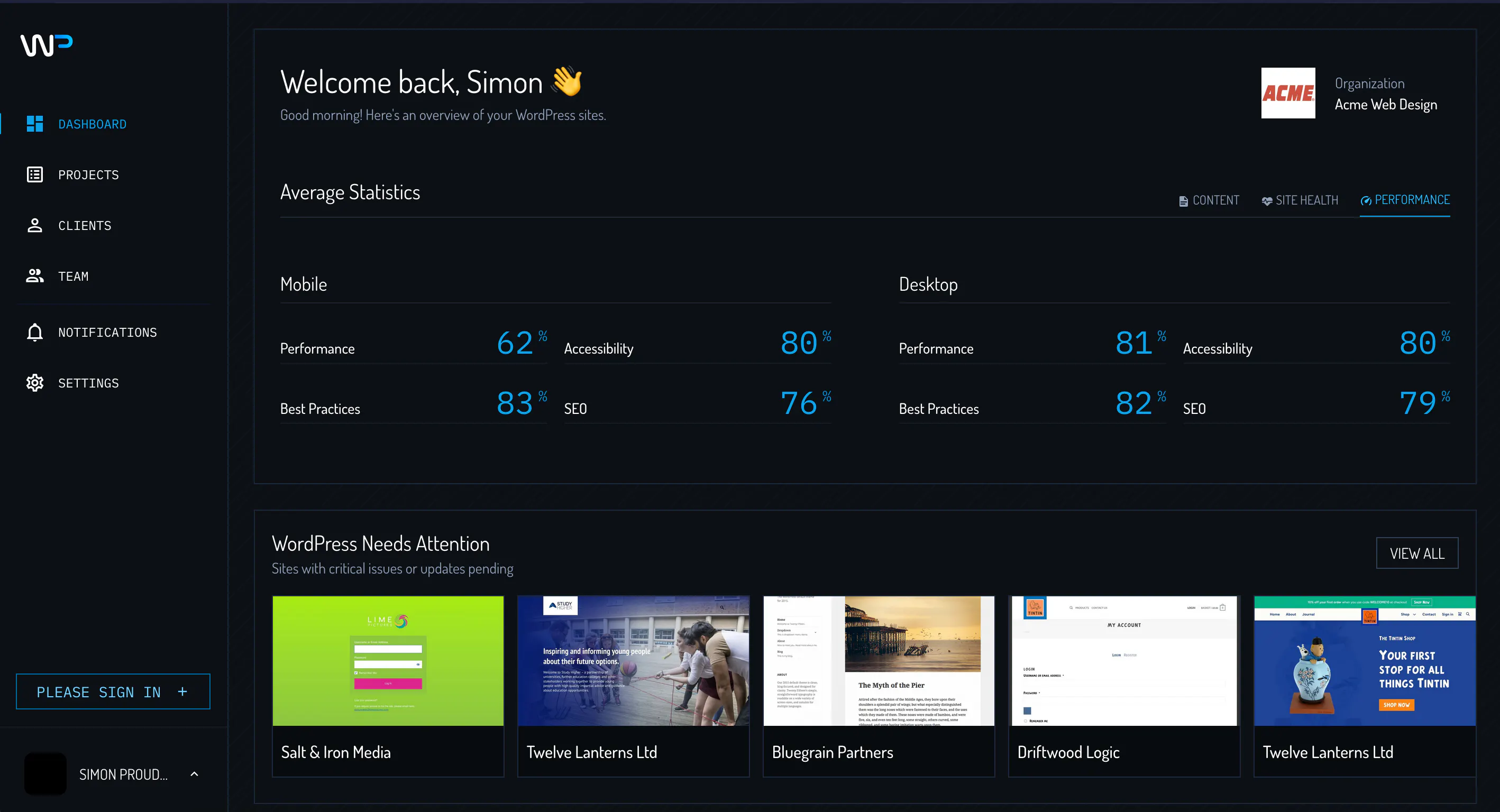 WP Command gallery image