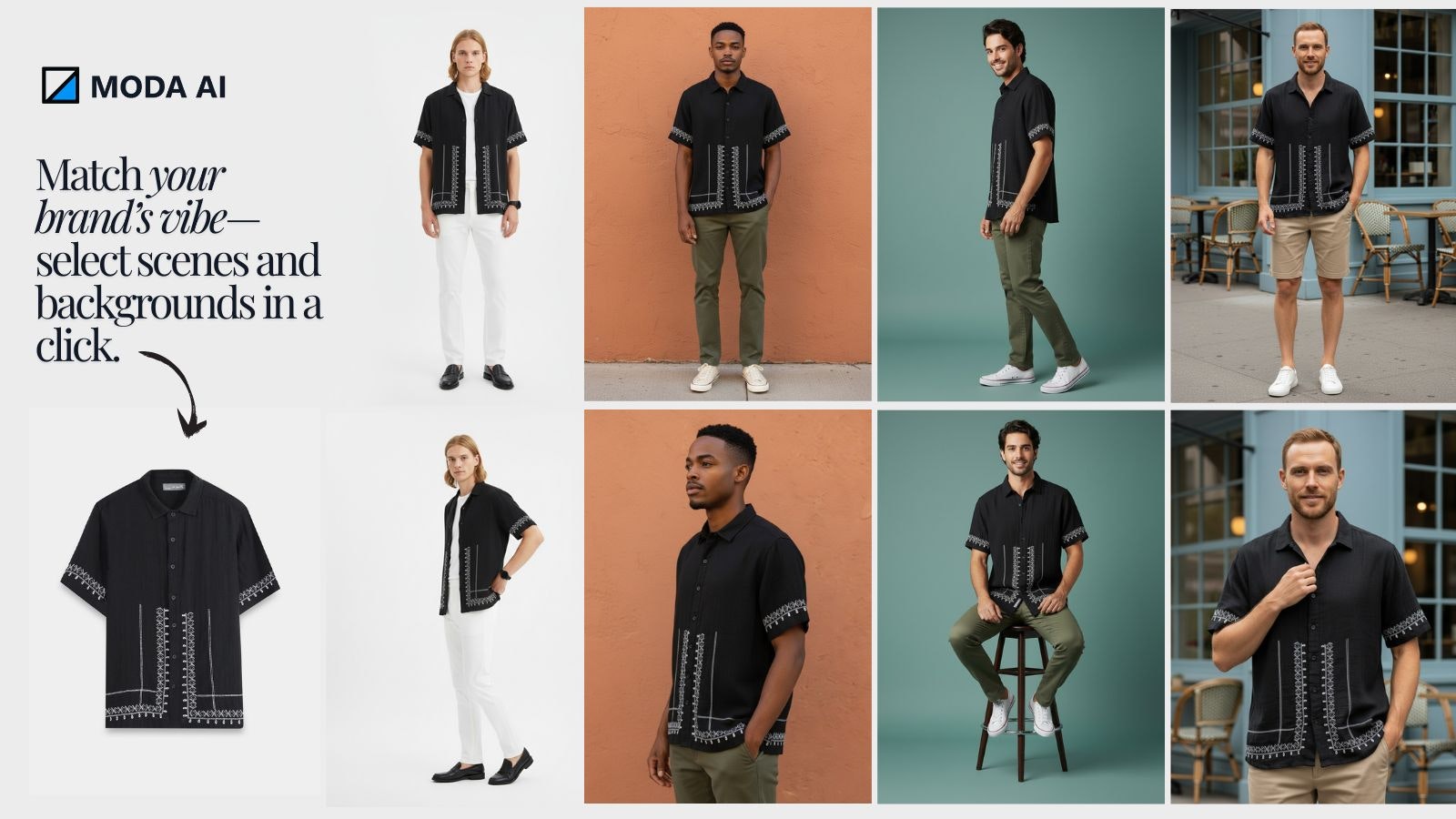 MODA AI - Screenshot 2 showing product features and functionality
